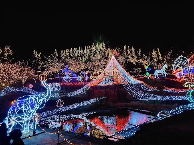 備北丘陵公園のイルミネーション